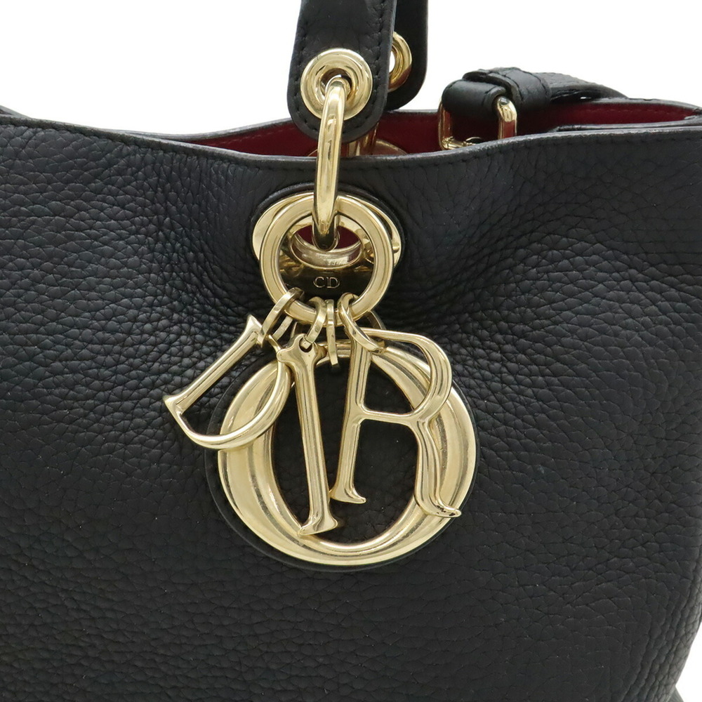 CHRISTIAN DIOR Black Leather Shoulder Bag - Picture 10 of 10